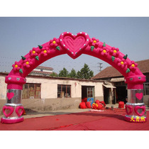 New inflatable arch Flower door wedding wedding shop Qinghua Door Rainbow door Love Garden of Eden wedding props Air arch