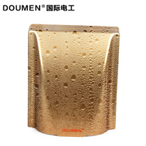 Type 86 switch socket panel universal waterproof box bathroom switch socket waterproof cover gold splash box