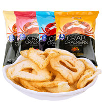 Indonesia imported Ojialai crab slices 30g net red Li now the same small package snacks original puffed leisure snacks