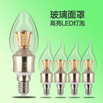  Super bright led dimmer corn bulb e27e14 small screw candle bulb 12W household bulb chandelier light source