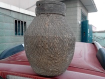 Willow Livestock basket of the Republic of China a basket of grain and a basket of the basket displays the old objects of folk collection