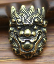 Handmade leather goods pure brass decorative buckle cloth buckle with Dragon buckle buckle diy ancient cattle raising