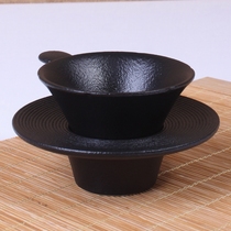 Taiwan Lubao accessories Kwai Kou tea filter Tea leak filter Ceramic tea separator tea leaf creative filter Tea set tool