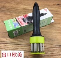 Foreign trade steak tender meat needle piercer stainless steel loose meat hammer home beating chicken pork chop pork chop Japanese pine needle