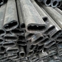 Flat elliptical tube 50*100 handrail iron tube 40x80mm flat Oval steel tube 30*60 guardrail tube furniture tube flat tube