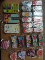 Tinplate cute and exquisite small iron box small storage box key chain small iron box collection student mask storage box