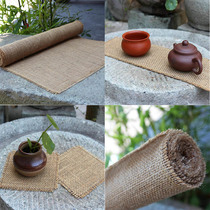 Linen cloth tea mat fabric tea mat kung fu tea set accessories tea ceremony zero with Taiwan tea mat Zen tea curtain can be customized