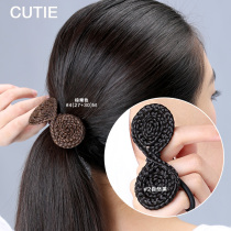 Delicate wig head rope Korean bow hand woven head jewelry tie hair rope retro