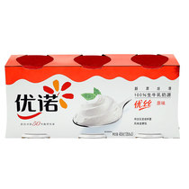 Unoo Yoplait Ye flavor fermented milk raw taste 135g * 3 cups raw milk source French quality refrigerated