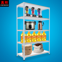 Angle steel shelf Household warehouse storage rack shelf storage shelf Supermarket shelf thickened angle iron display rack