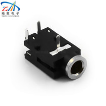 Factory direct headphone socket 3 5 inner diameter headphone socket dual channel pj-319b copper head