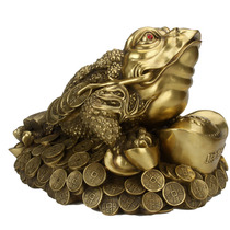 Copper and gold toad ornaments pure copper gold Toan extra large Company shop opening gifts copper crafts gifts