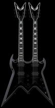 Customized Deans Custom Run-Xv double-headed electric guitar