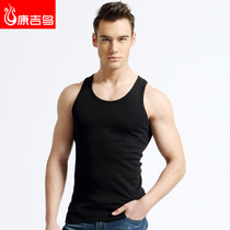 Mens vest pure cotton fitness bodybuilding sports cross-column all-colored cotton sweat vest male summer