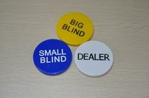 Three-color Zhuang idle code Texas Holdem chip set Baccarat props 2 yuan one