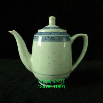 Jingdezhen factory goods porcelain original bright porcelain factory blue and white Linglong teapot