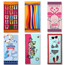 Bath towel adult super absorbent does not lose hair Fashion microfiber printed travel beach towel brushed to increase softness