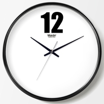 Madding fashion wall clock Living room office simple mute clock wall watch creative quartz clock perpetual calendar D115