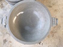  Natural stone pot Fish stone pot Crack-resistant gas Bluestone refractory stone Induction cooker stone pot factory direct sales single area