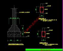 Chinese-style wall structure detailed cad drawings garden dwg drawings