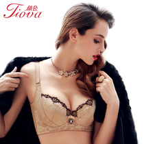 Womens underwear counter luxury big chest full cup thin soft cotton gathered around the sub-breast bra WBQ0262