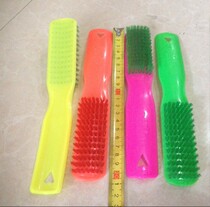 Plastic shoe brush cleaning brush washing shoe brush washing brush long bamboo handle short red silk household brush