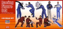 Hasegawa 1 24 Racing repair station staff doll model set 20295