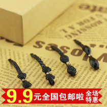 Korean hairpin cartoon word chuck hair card black side clip Korean headdress pattern bangs clip top clip hair jewelry