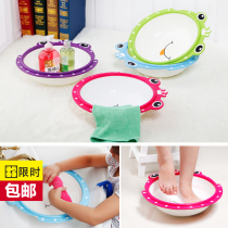 Frog Prince cartoon small washbasin childrens basin baby basin basin newborn baby washbasin PP material