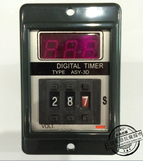 High Quality ASY-3D Digital display time relay AC110V 220V DC24V 999S 999M