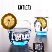 High-grade home creative home lead-free heat-resistant color transparent glass cup teacup glass water cup cup juice cup