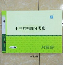 Thirteen columns detailed classification large ledger general ledger financial supplies cash wholesale