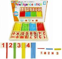 Wooden childrens educational toy arithmetic small stick game box digital stick digital game box 260