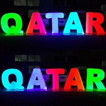 Custom inflatable luminous stars lamppost arches KTV bar LED lighting road guide English alphabet cartoon gas mold