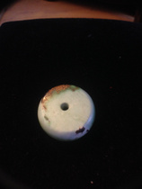 Natural raw mineral turquoise spacer Barrel bead Spacer Top bead Drum bead 4 87g 1 8*1 0cm Jewelry