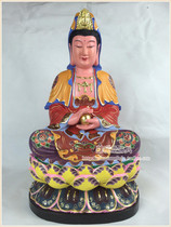 Quality Ancient Colourful View of the Buddha Statue of the Buddha Statue of Guanyin Guanyin Quanlian 1 Buddha Statue Religious Supplies