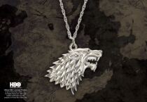 American Rights Gaming Ice & Fire Song Perimeter Stark Ice Original Wolf Key Clasp Pendant Necklace