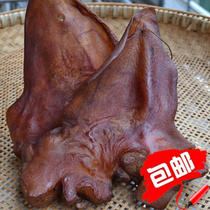 Pig ears 500g sausage Hunan specialty smoked ears smoked wax pig ears farmhouse flavor spicy sausage