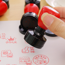 Teacher's Comments Reward Kindergarten Children Cute diy Students Teachers Seal Smiling Face Small Seal Name Customization