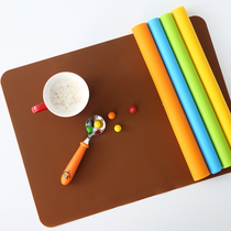 Primary school student baby food supplement non-slip silicone placemat Childrens student bowl mat waterproof table mat Insulation mat high temperature resistance