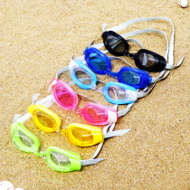 Swimming pool wholesale transparent HD swimming goggles with nose clip earplugs Adult children waterproof mens and womens flat goggles
