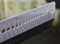 Sweater needle ruler ring needle ruler high grade plastic ruler knitting tool