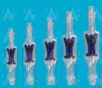 glass single automatic piston glass blue core piston glass uni-valve diameter 18mm