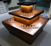 Wooden paint Zhongdao cabinet cosmetics display cabinet shopping mall pharmacy telescopic Oval jewelry factory direct shelf