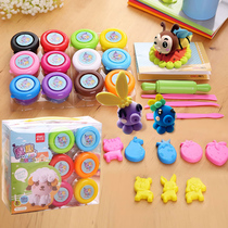 Able Child 24 Color Clay Elementary School Kids Handmade Colorful Rubber Clay Clay Clay Like Leather Clay With Tool Mold Suit Kindergarten Light Clay Girl Boy Bucket 3D