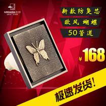 Submarine floor drain QLTD50-10HD fine copper deodorant floor drain European wind butterfly bronze
