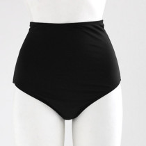 Korean leggings high waist belly cover thin bikini hot spring vacation black ladies swimming trunks