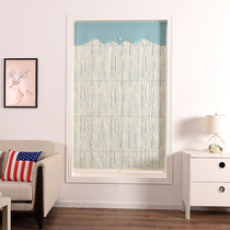 Spring South Roman curtain roller curtain curtain blackout living room bedroom study lifting partition door and window color strip flying