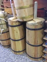 Mongolian solid wood yogurt bucket special tableware handmade traditional yogurt production equipment Mongolian food crafts characteristics