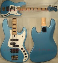 Custom Fenders Deluxe Jazz Bass Blue Electric Bass